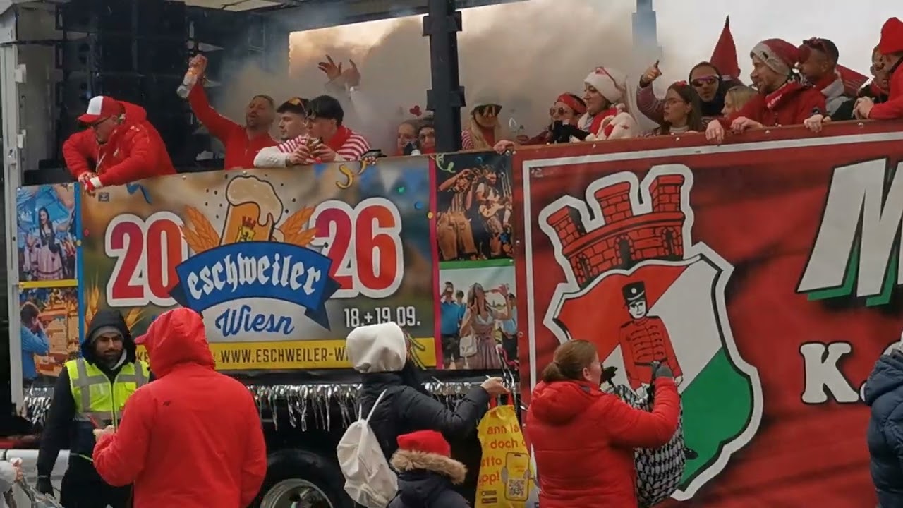Karneval 2026 Rosenmontags Zug Eschweiler