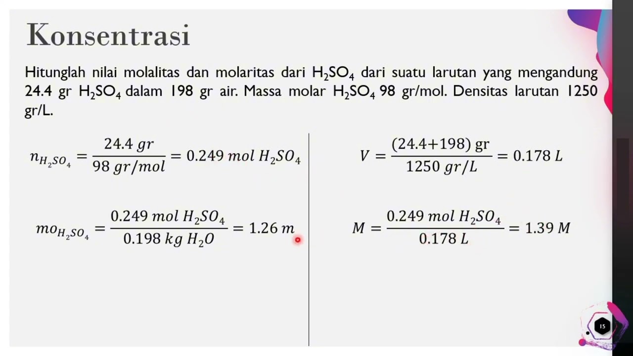 Kimia THP - Konsentrasi Larutan