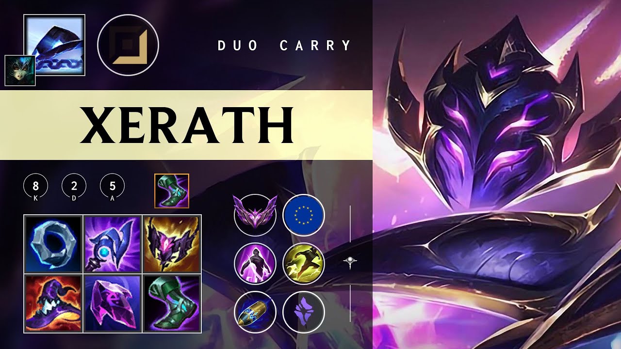 Xerath Carry vs Ashe - EUW Master Patch 26.02
