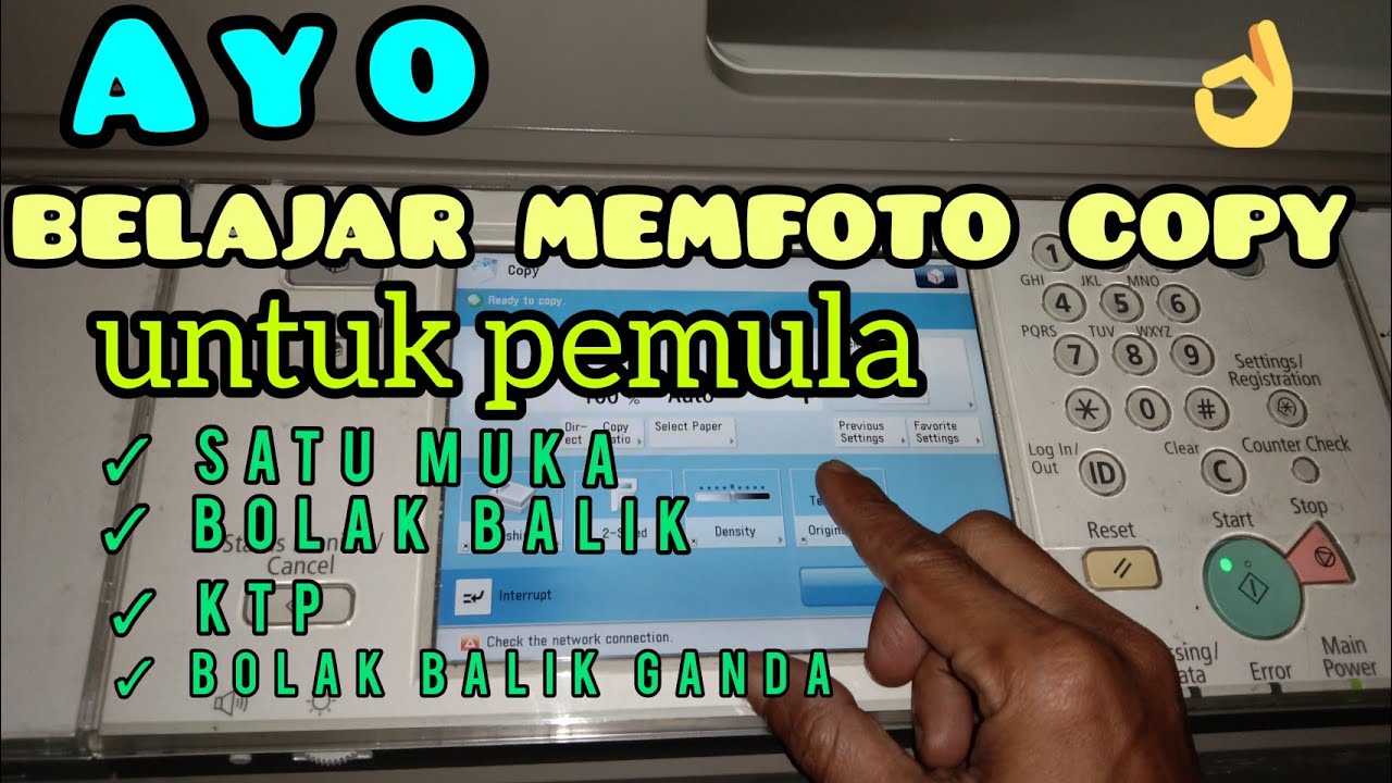 CARA FOTOCOPY UNTUK PEMULA || ADVANCE 6275 REVIEW