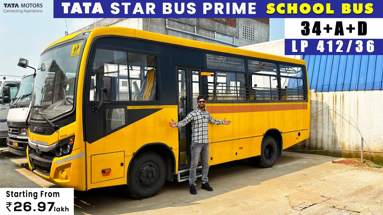 New 2024 Tata Star Bus Prime 36 Seater School Bus | All Features & Prices Explained |