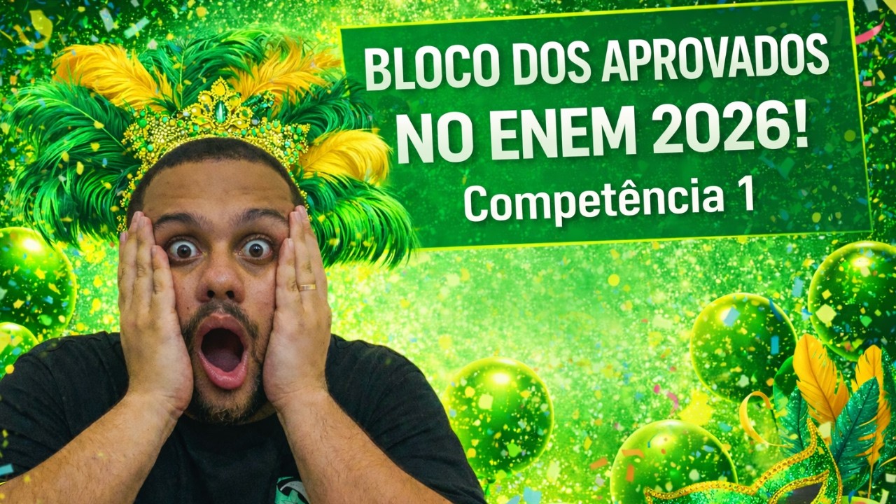BLOCO DOS APROVADOS NO ENEM 2026 - COMPETÊNCIA 1 - SOS História {Prof.Pedro Riccioppo}