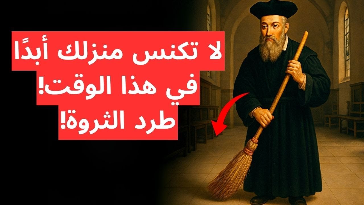 نوستراداموس: لا تقم بكنس منزلك في هذا الوقت أبدًا! يطرد الثروة ويجذب المرض