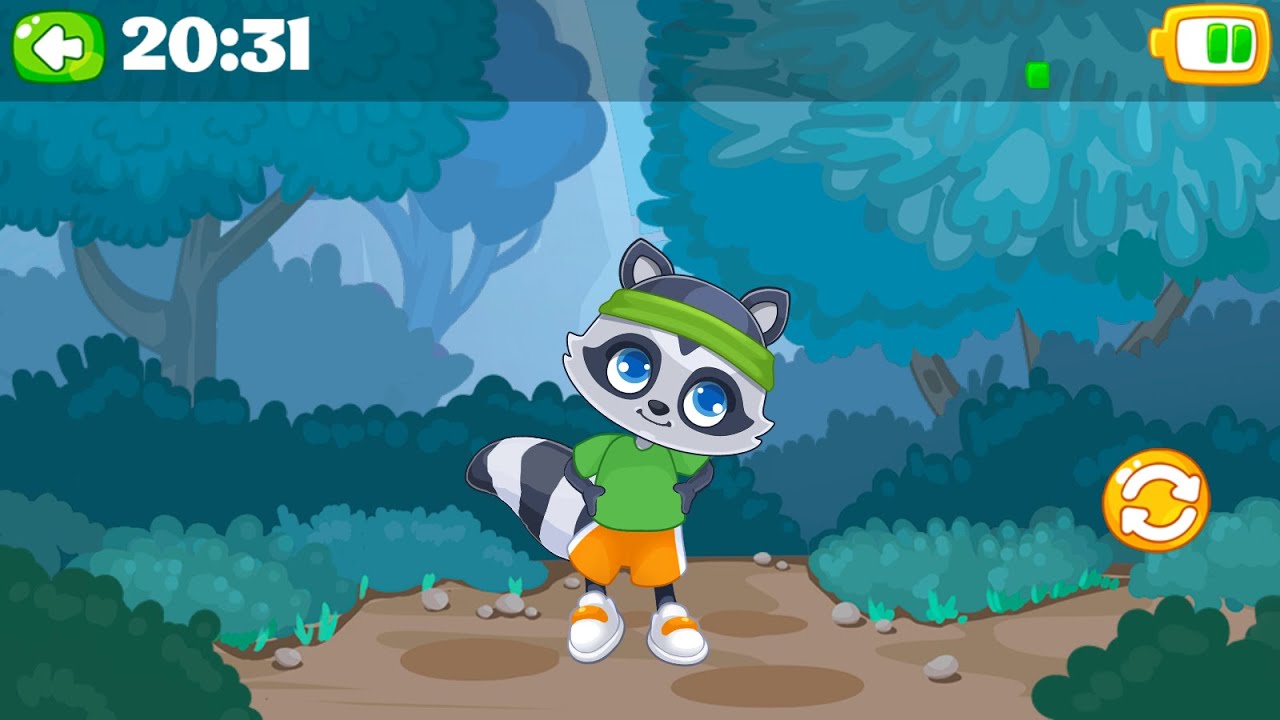 RACCOON BALL RESCUE JUMP AND COLLECT ADVENTURE AVOID OBSTACLES | GO KIDS TABLET | @androidforkids