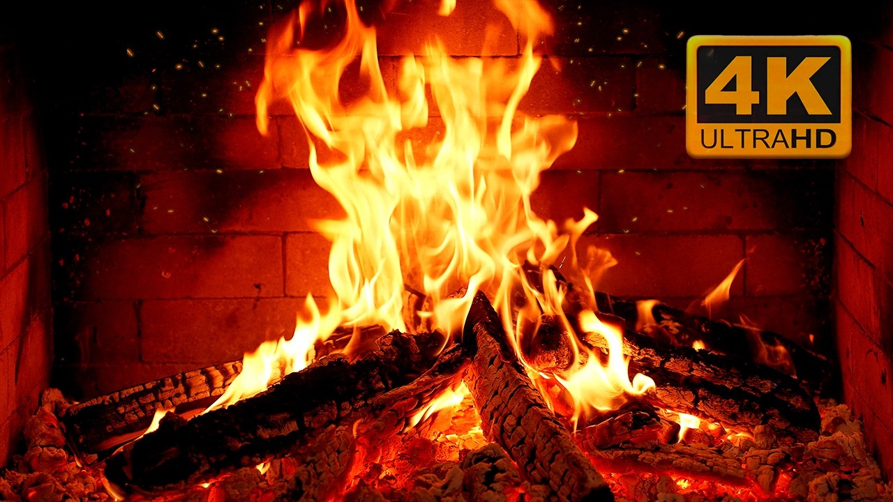 ASMR Камин 4K 🔥 Глубокий сон под потрескивание огня