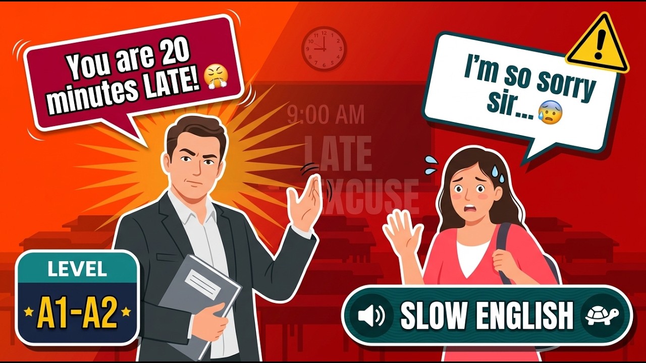 10 Minutes of Classroom English | Real-Life School Conversation | Slow and Clear A1–A2 💬