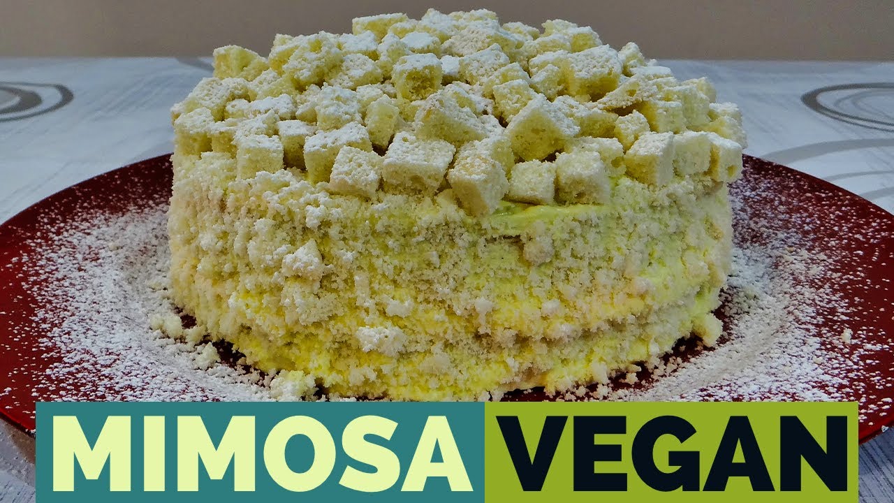 Torta mimosa all'ananas vegana | facile e veloce |