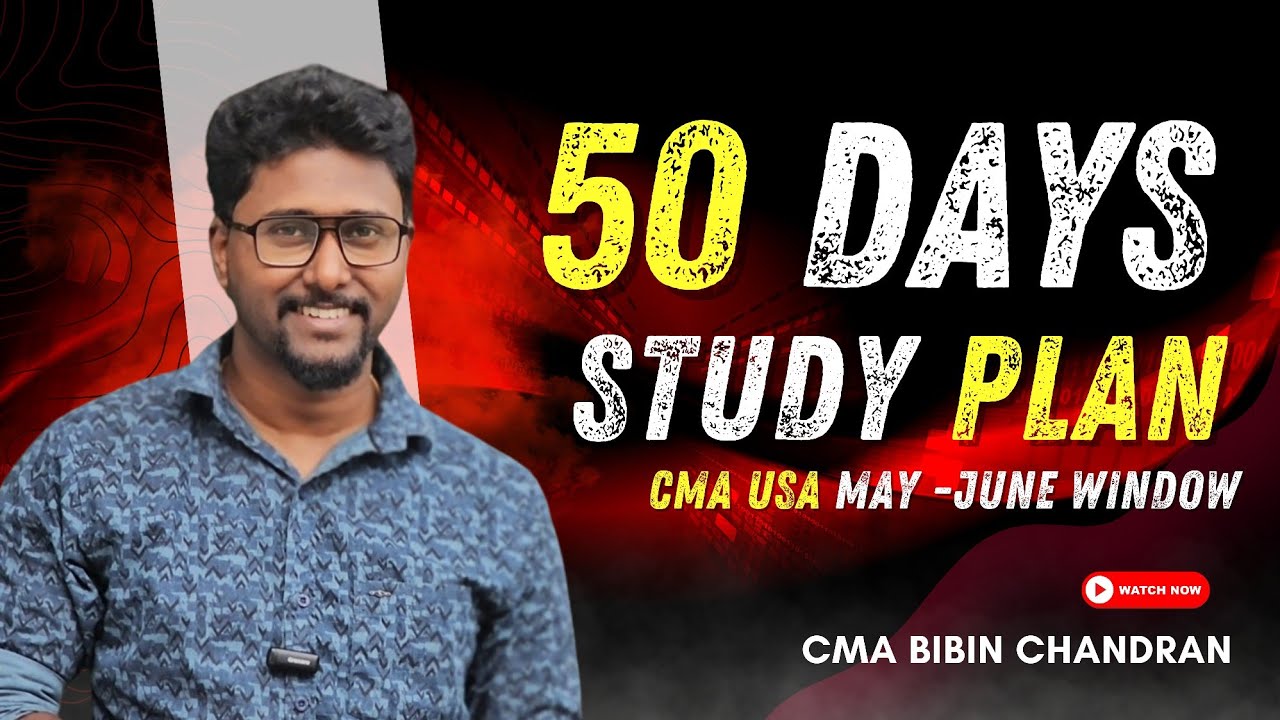 50 Days  Study Plan for CMA USA May-June Window ✅ Don't Waste Your Time | Let's do it💯