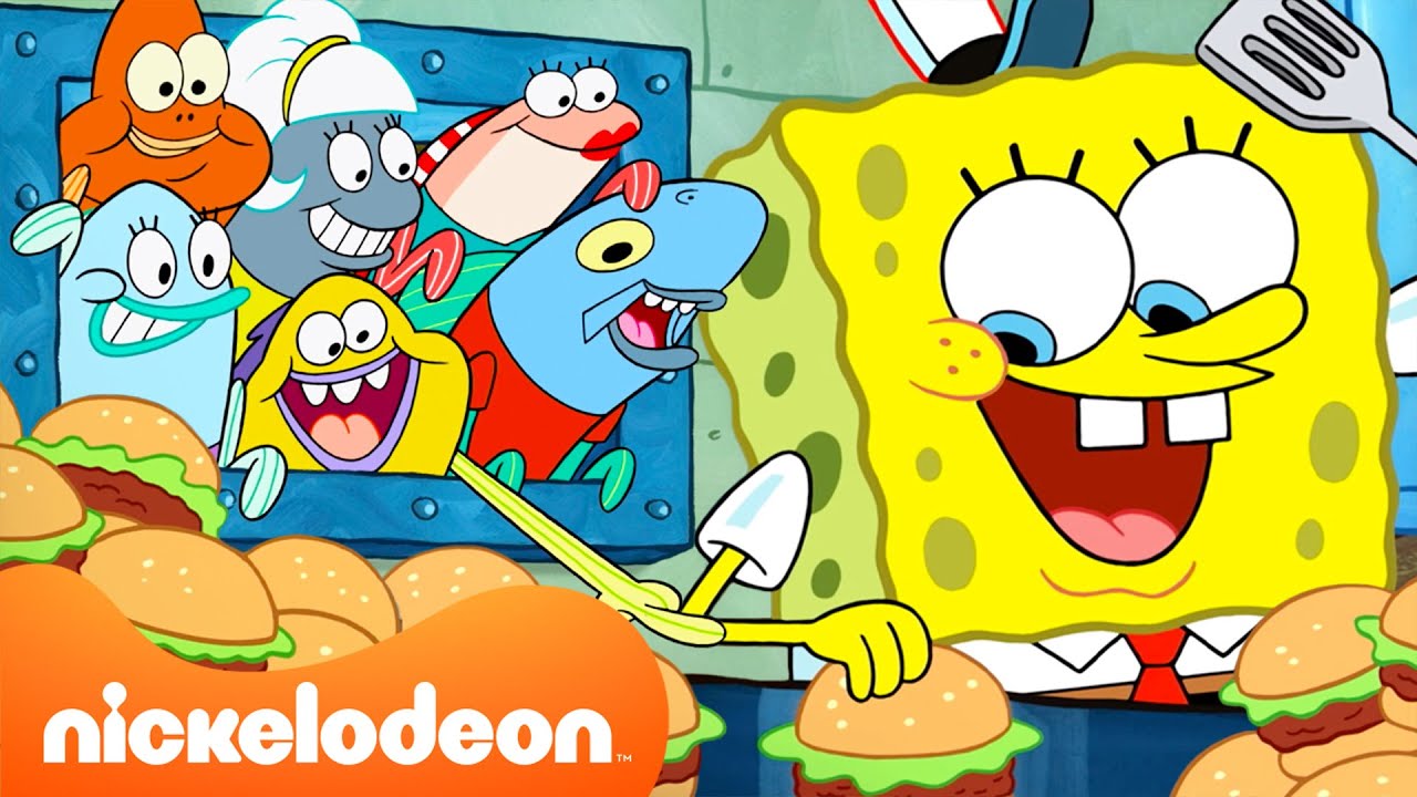 سبونج بوب كموظف الشهر لمدة ٩٠ دقيقة 🍔 | أفاتار | Nickelodeon Arabia