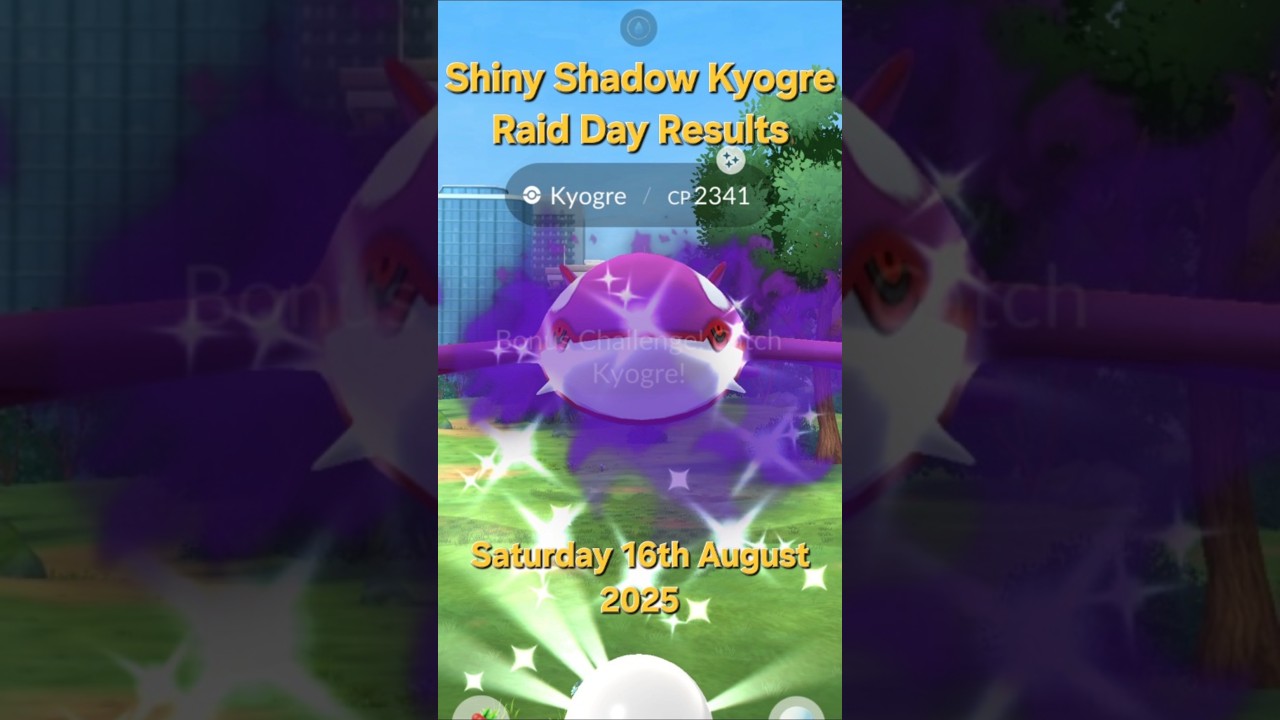 Shadow Kyogre Raid Day Results - Shundo Kyogre - Pok&eacute;mon Go