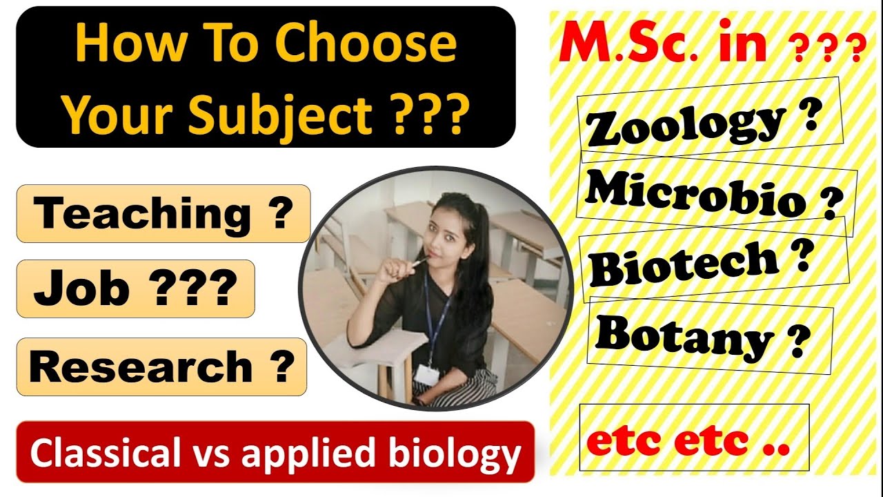 Subjects in MSc Life Science | How to choose your subject #subjectsinlifescience #choosesubject #job