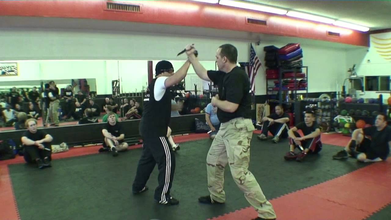 Guro Roger Agbulos demonstrating thrusting drill