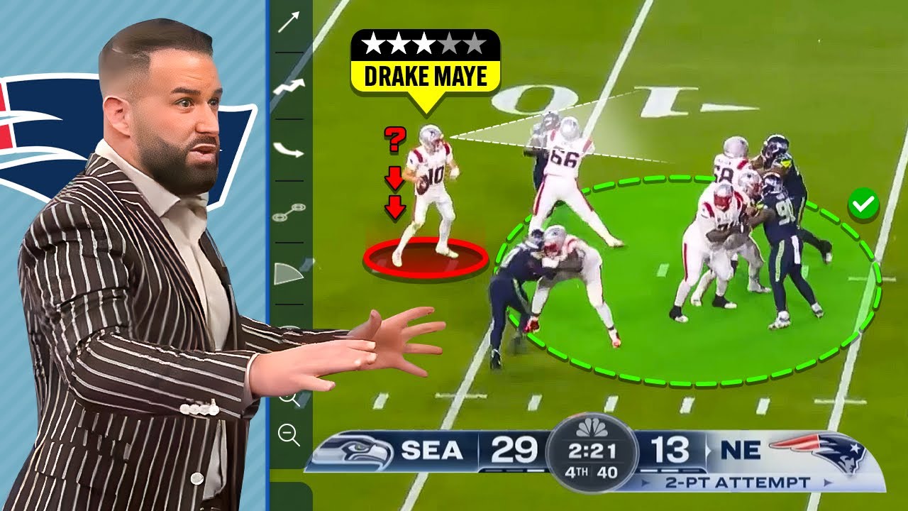 The Sad Truth about Drake Maye and His Super Bowl Loss  - QB Film Breakdown