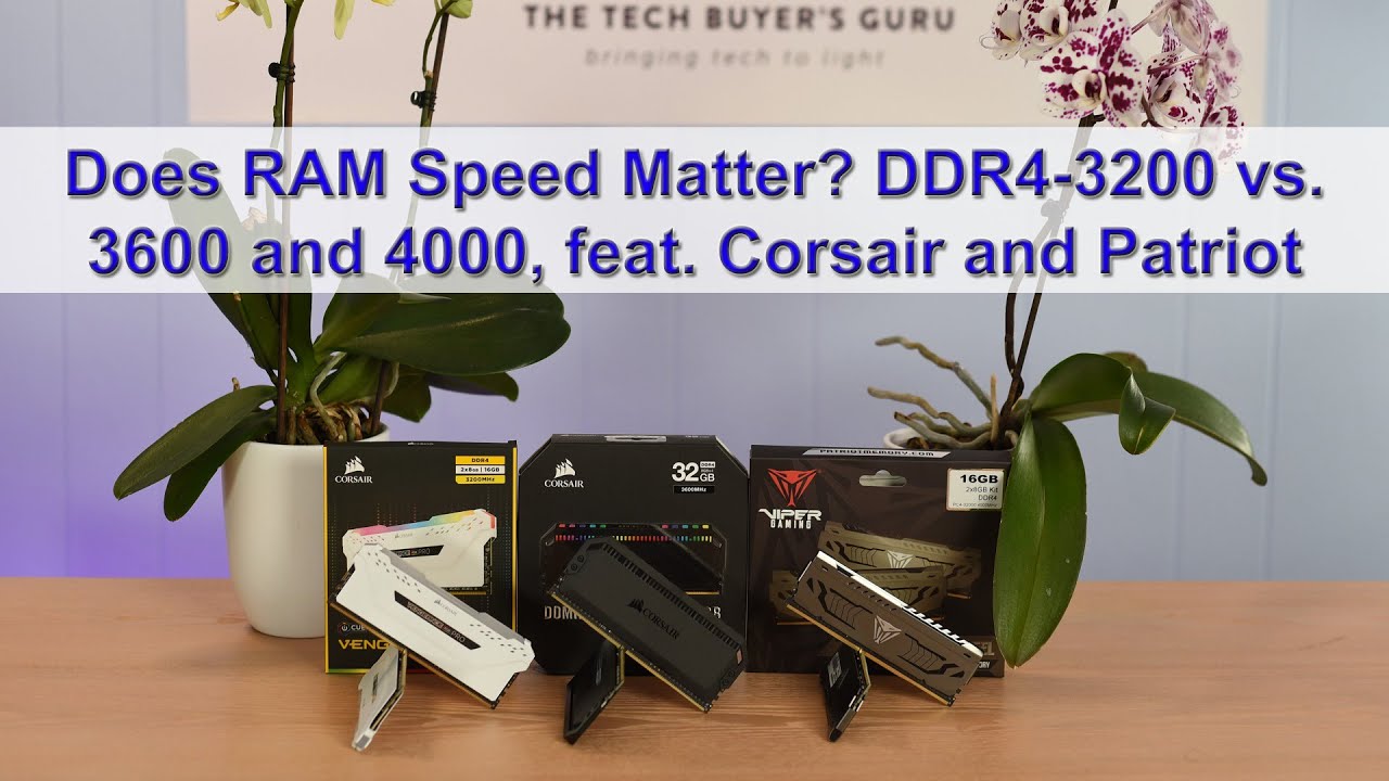 Имеет ли значение скорость оперативной памяти? DDR4-3200 против 3600 и 4000, с участием Corsair и...