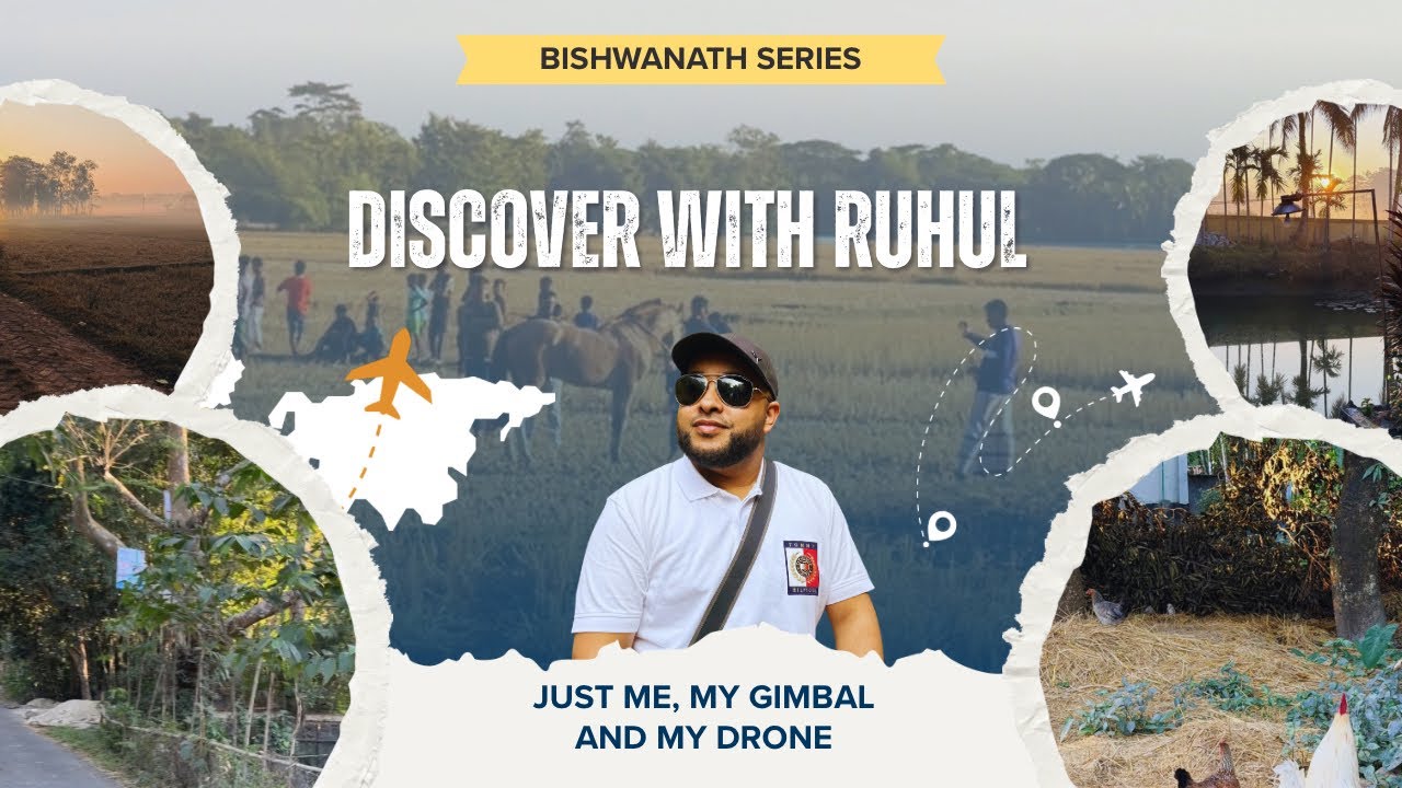 Daulatpur Village | Bishwanath Sylhet 🇧🇩 | Drone Tour | Bishwanath Series