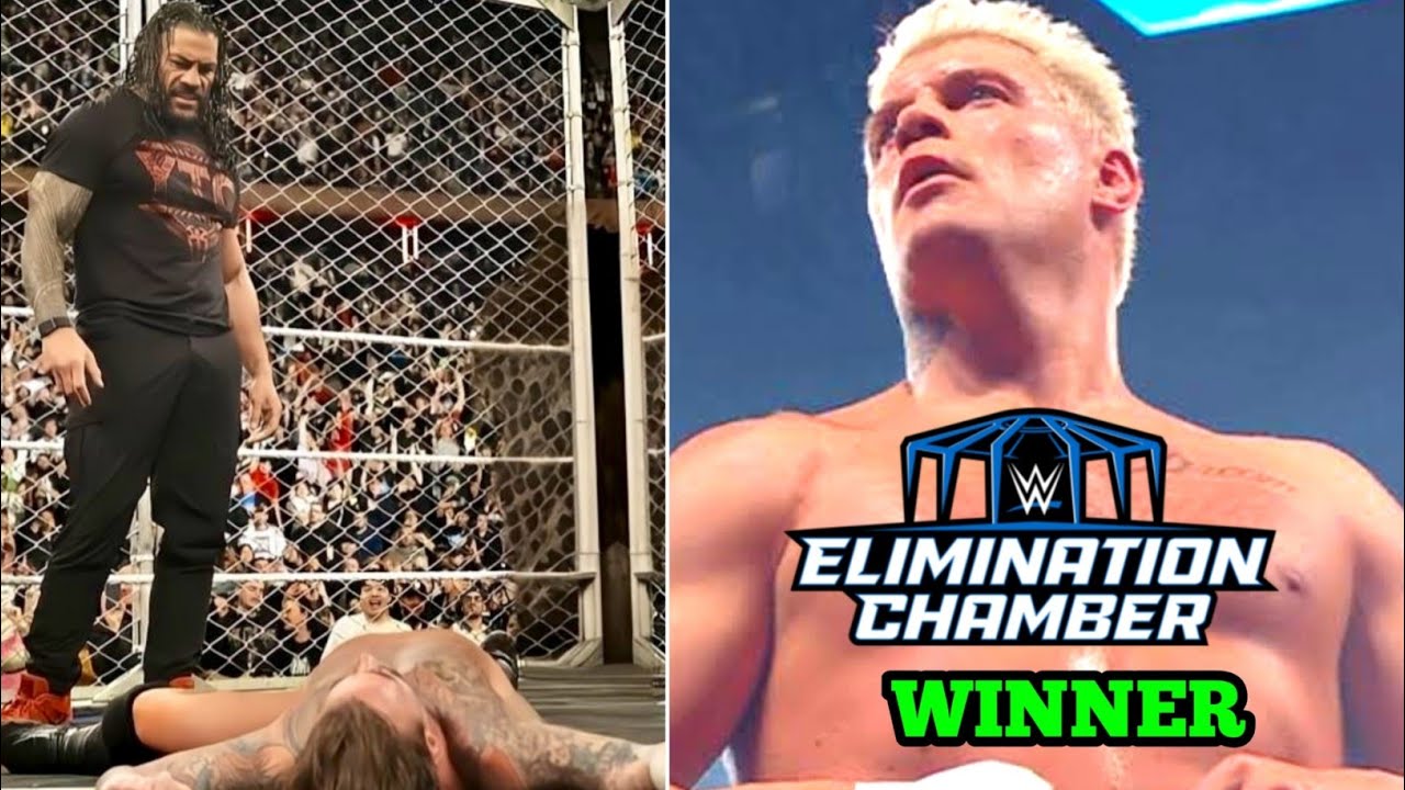 Cody Rhodes winning Elimination Chamber , Roman reigns Return raw and attack cm punk 