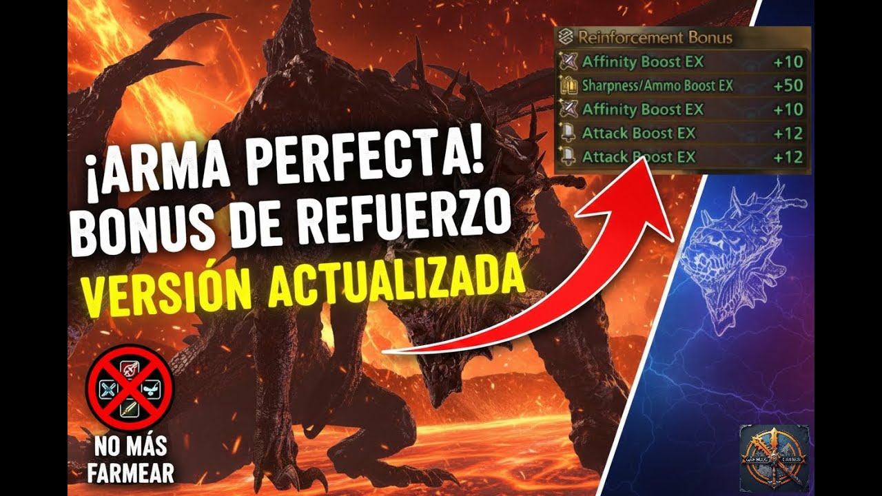 ¡DEJA DE MALGASTAR! Refuerza armas de Gogmazios - EFICIENTE (ACTUALIZADO) | MH Wilds TU4