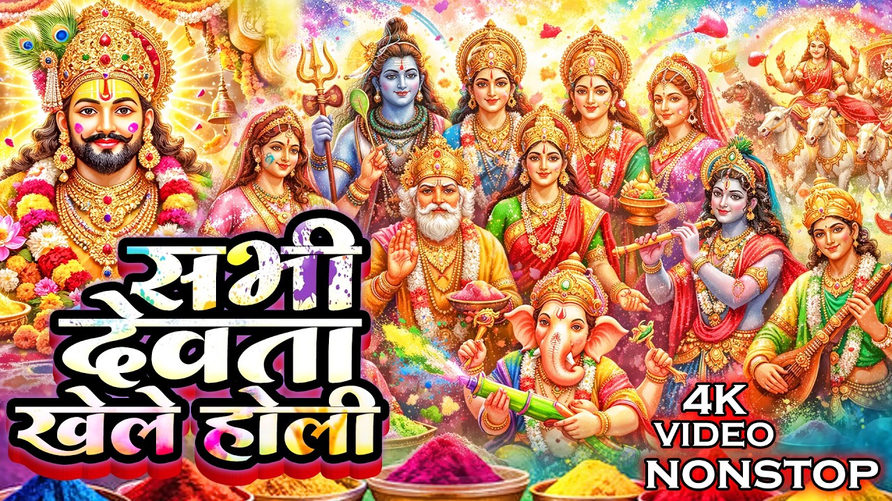Nonstop Holi Bhajan | सभी देवता एक साथ खेले होली | नॉनस्टॉप होली भजन | Holi Special Bhakti Song 2026