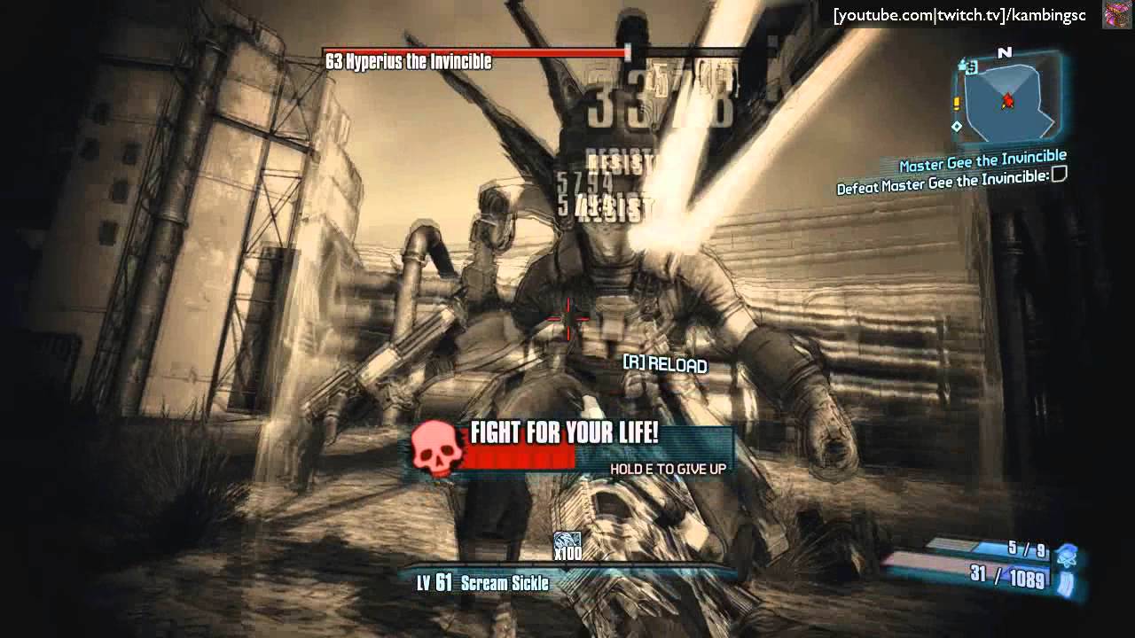 Borderlands 2 - Hyperius the Invincible, Krieg solo kill