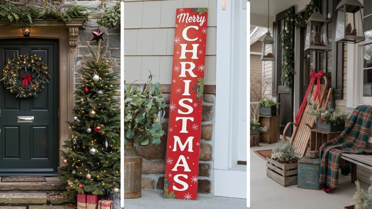 Countryside Christmas Front Door and Entryway Decor Ideas: A Warm Welcome for the Holidays