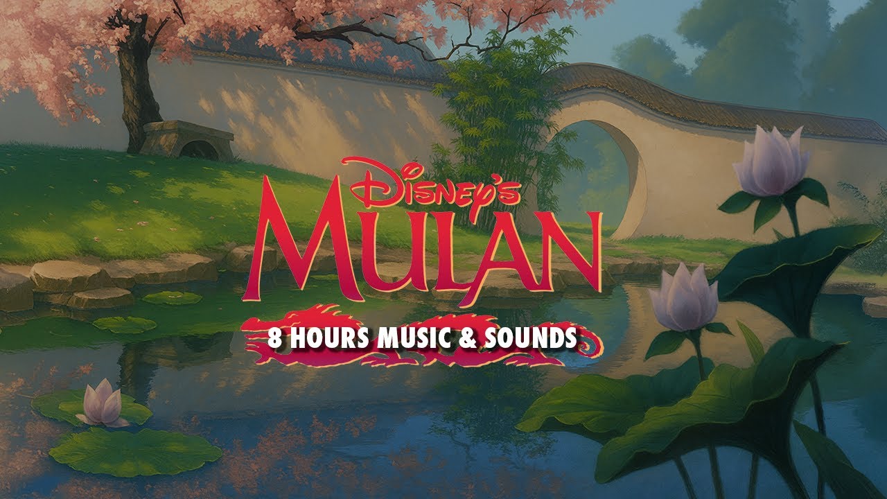 🌸 Mulan’s Cherry Blossom Garden | 8 Hours of Relaxing Disney Ambience for Sleep, Study & Focus