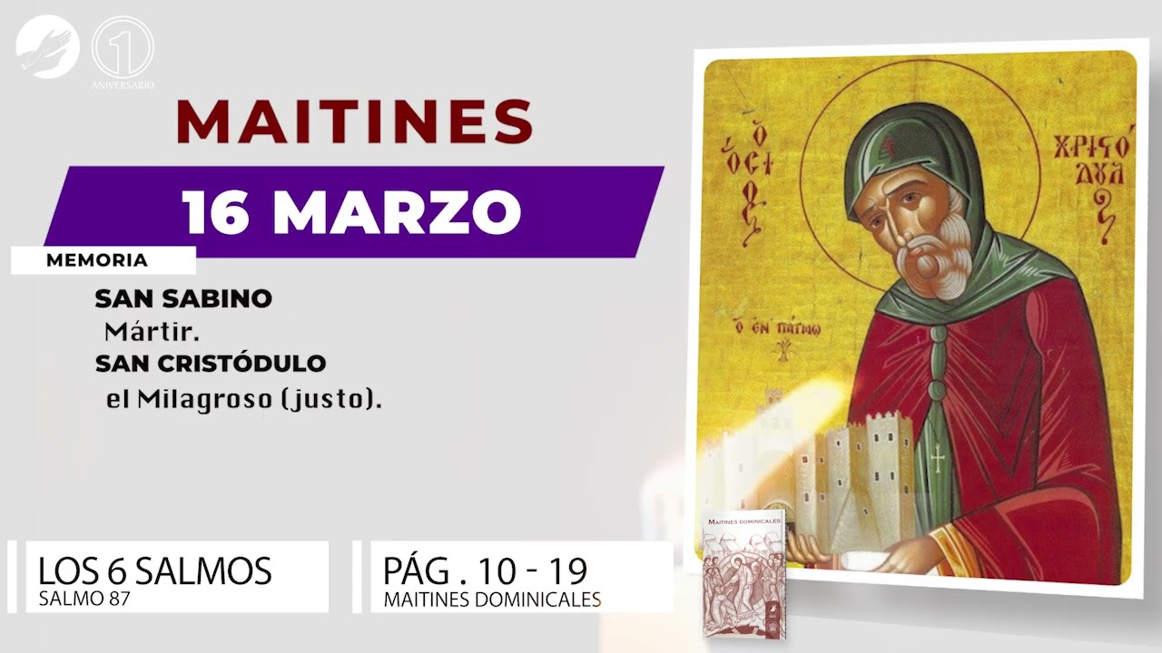Orando -  Maitines 16/03/26
