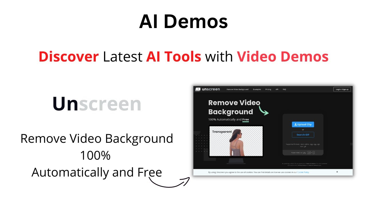 AI Demos | Remove Video Backgrounds 100% Automatically and Free with Unscreen | Unscreen Demo