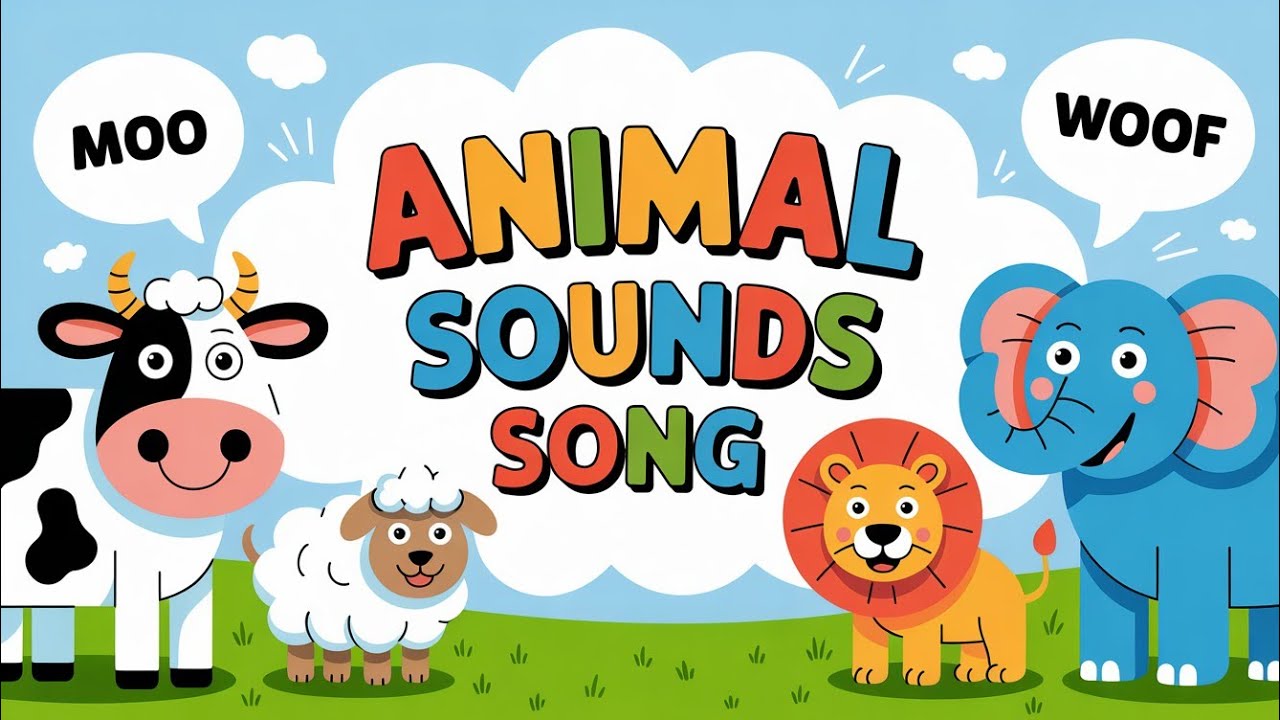 Animals Sound Song + Fun Nursery Rhymes for Kids
