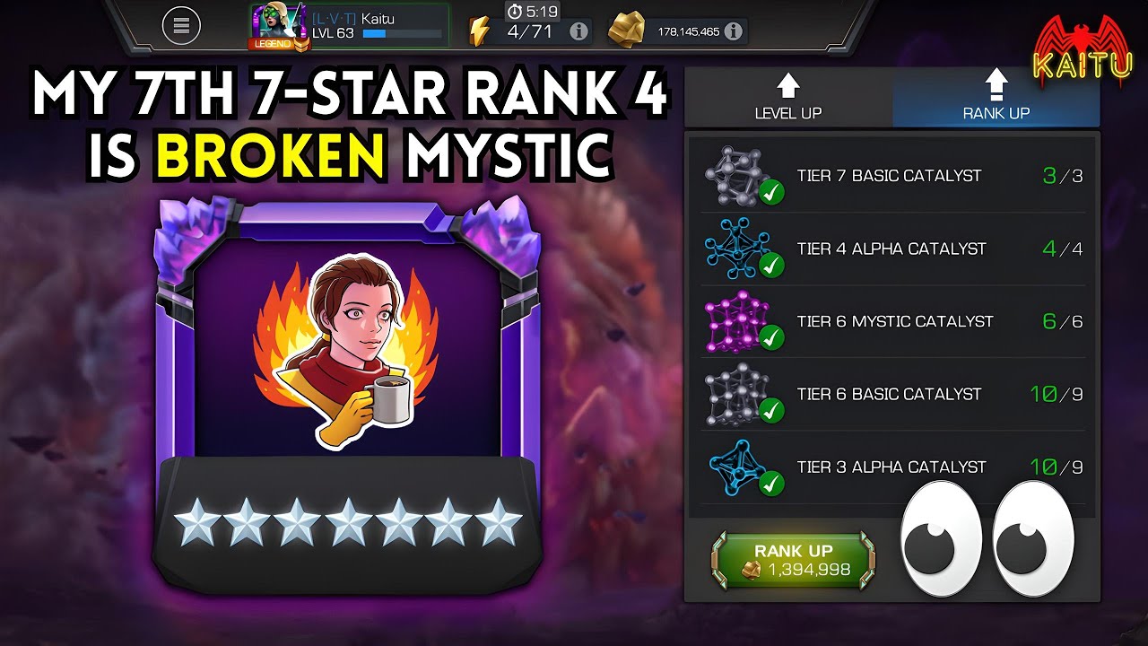 BET YOU DIDN'T EXPECT THIS ONE! MY SEVENTH 7 STAR RANK 4 CHAMPION GAMEPLAY! INSANE DAMAGE MCOC