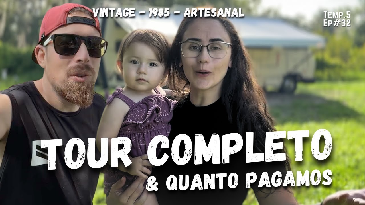Tour no Nosso Motorhome Americano de 1985 – Artesanal, Feito por Nós e Cheio de História!