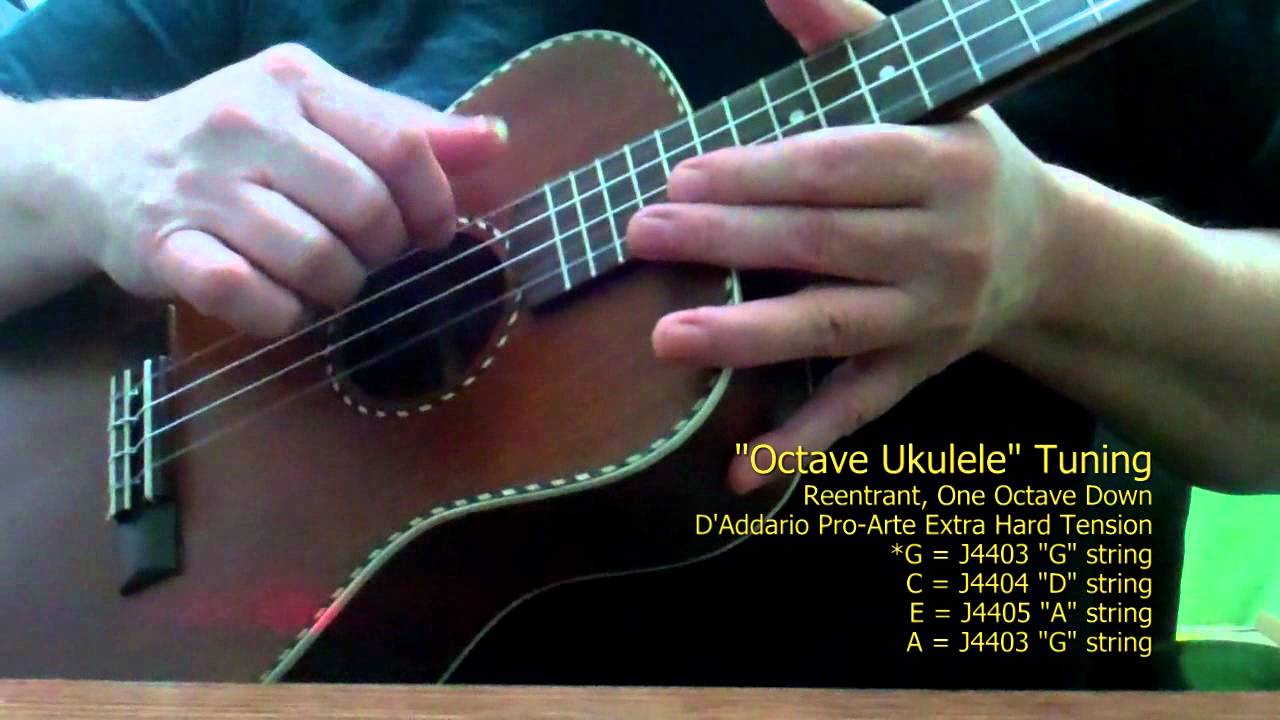 Mainland Mahogany Baritone Ukulele Tuned as an 