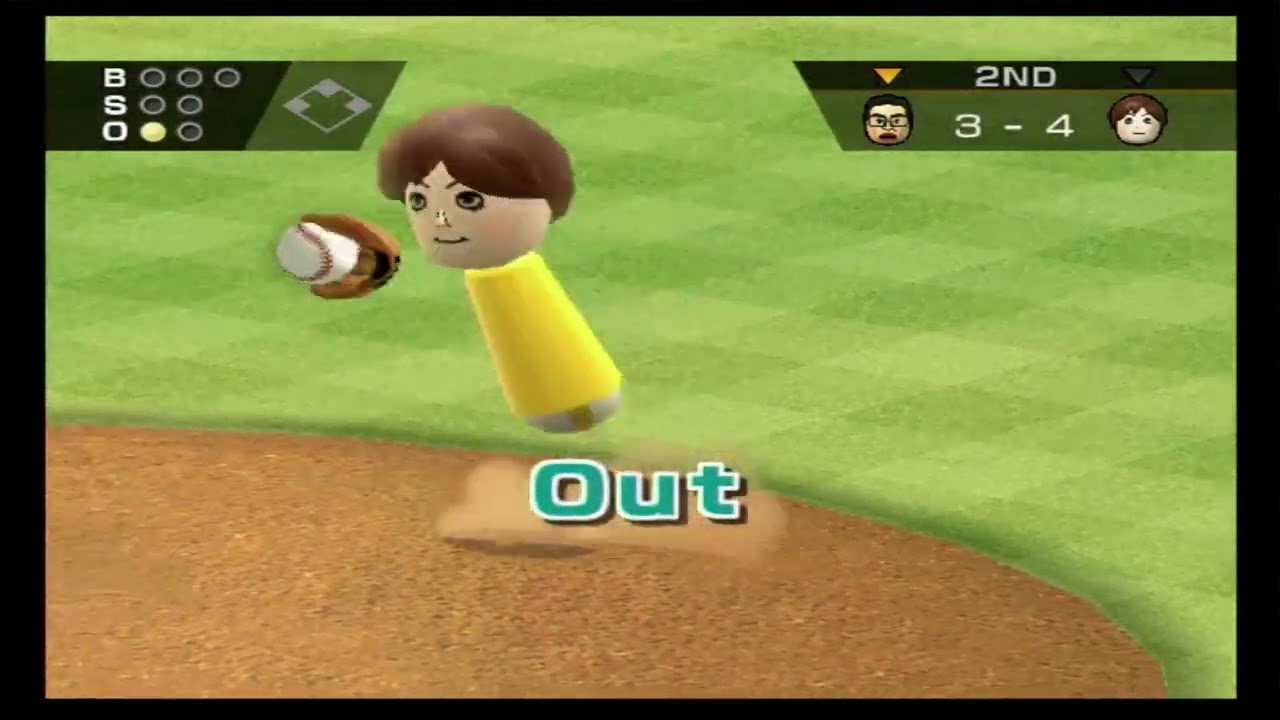 Wii Sports Baseball Shouta vs Emily