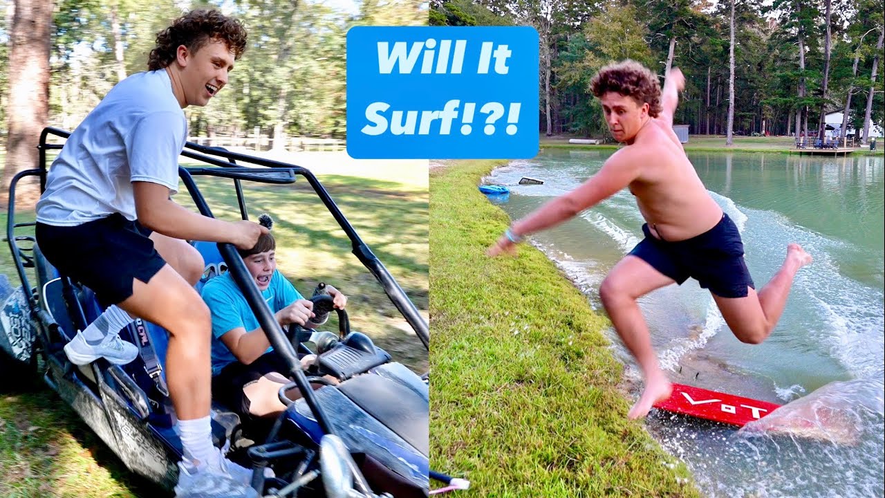 WE BUILT A SURF BOARD OUT OF PLYWOOD!?!  - Will It Surf?