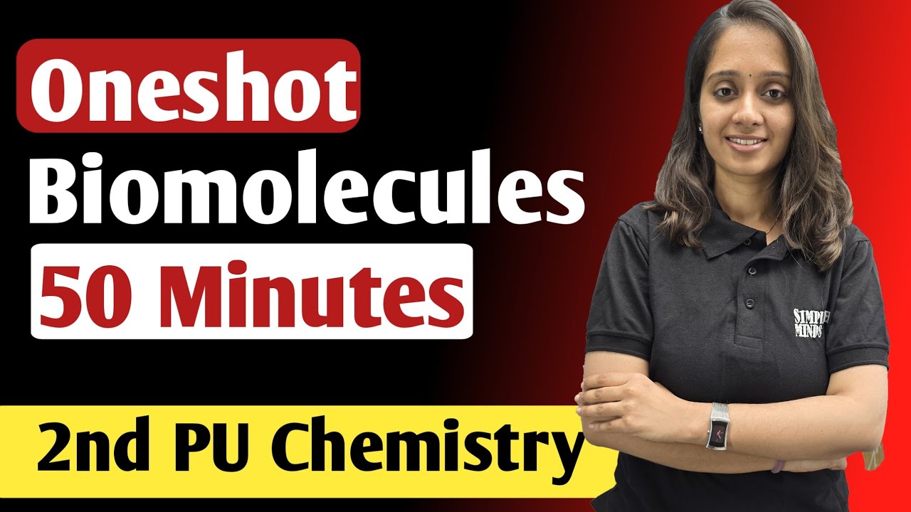 Biomolecules Oneshot | 2nd PU Chemistry Exam 2025