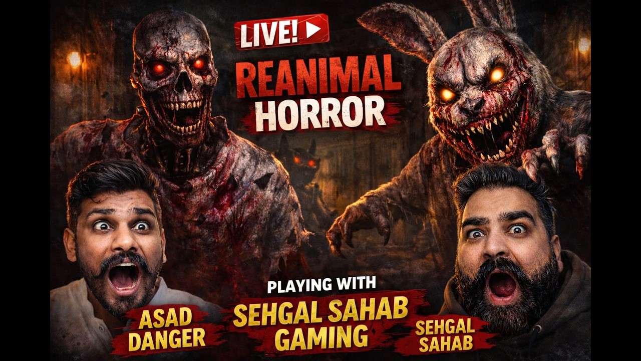 REANIMAL HORROR LIVE |@AsadDangerBrand | Scariest Gameplay Ever!#shortslive #shortsfeed #gaming