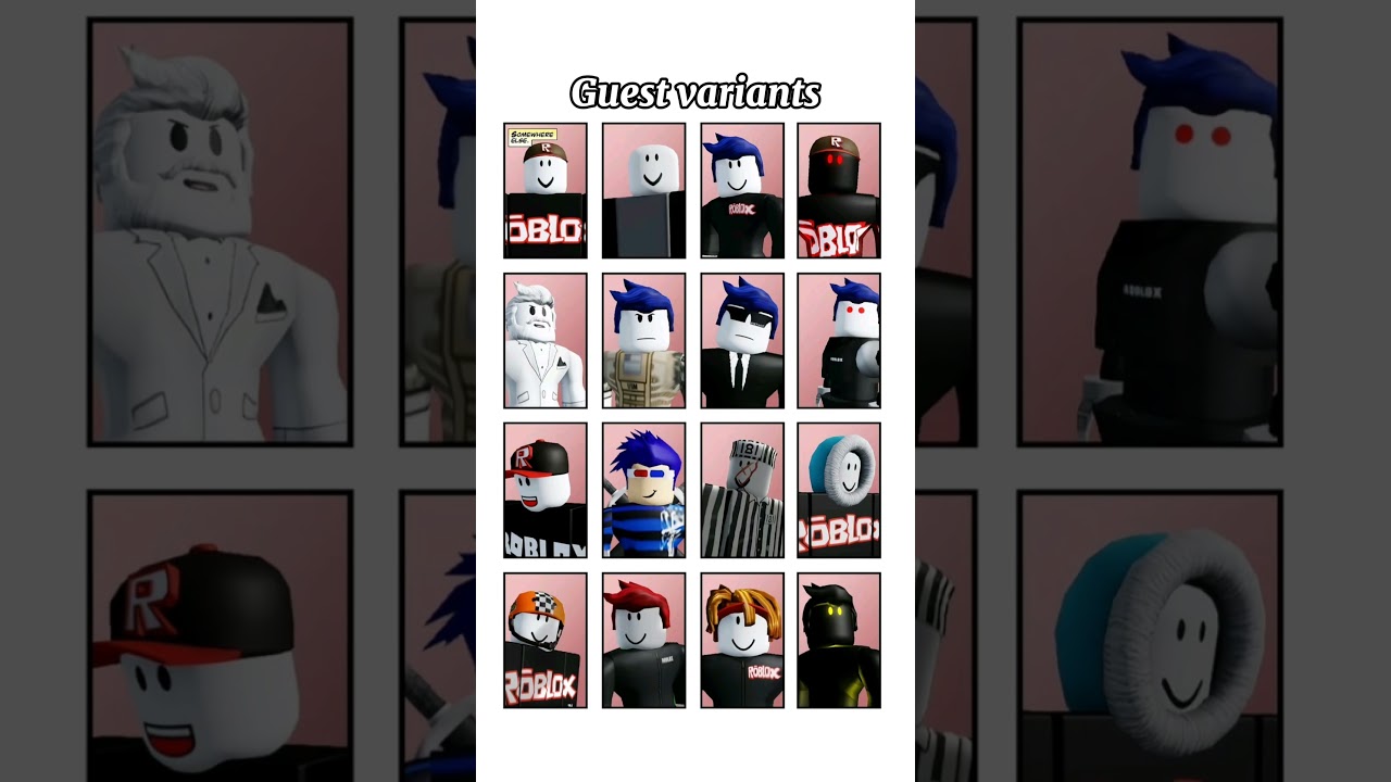 Guest variants #invincible #roblox #variant