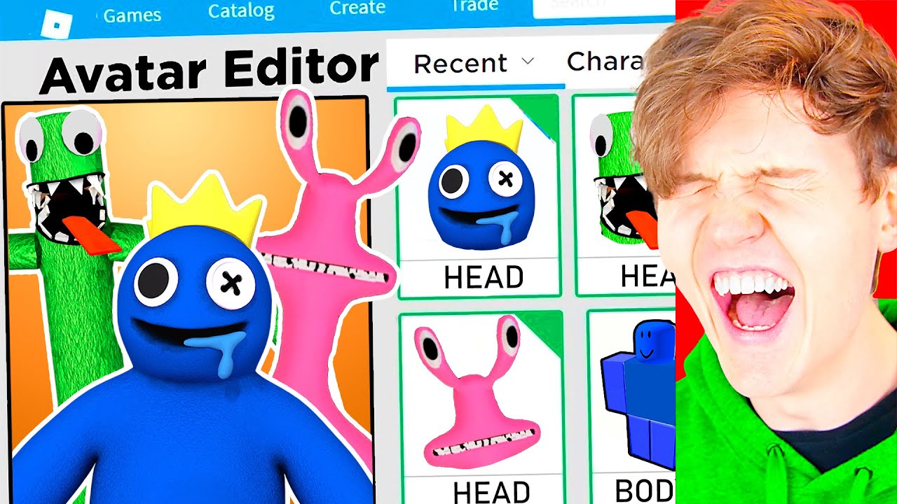 MAKING ROBLOX ACCOUNTS FOR ALL RAINBOW FRIENDS (BLUE, ORANGE, GREEN & PINK GET EPIC ROBLOX ACCOUNTS)