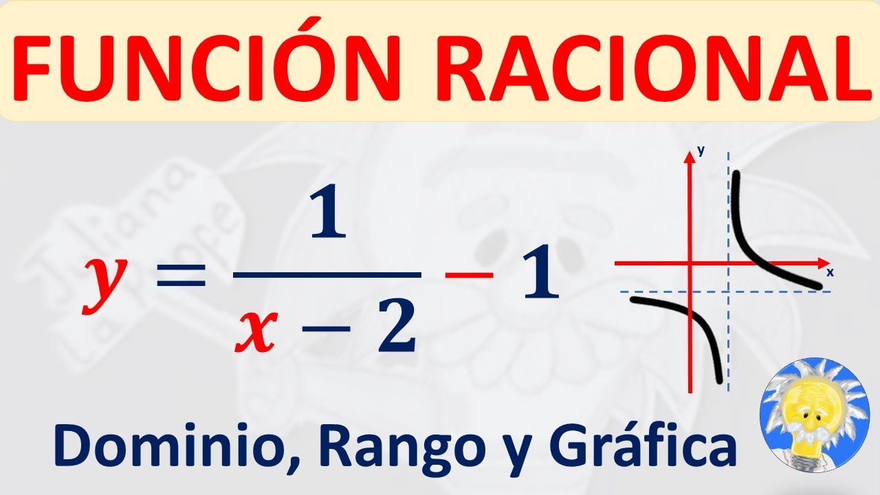 📉 FUNCIÓN RACIONAL Dominio , Rango, Asintotas y Gráfica | f(x)= (1 /x - 2 ) -1 | Juliana la Profe
