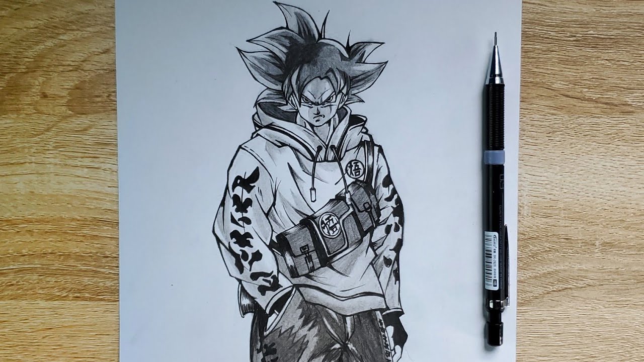 How to Draw Drip Goku ultra instinct [ Dragonball]