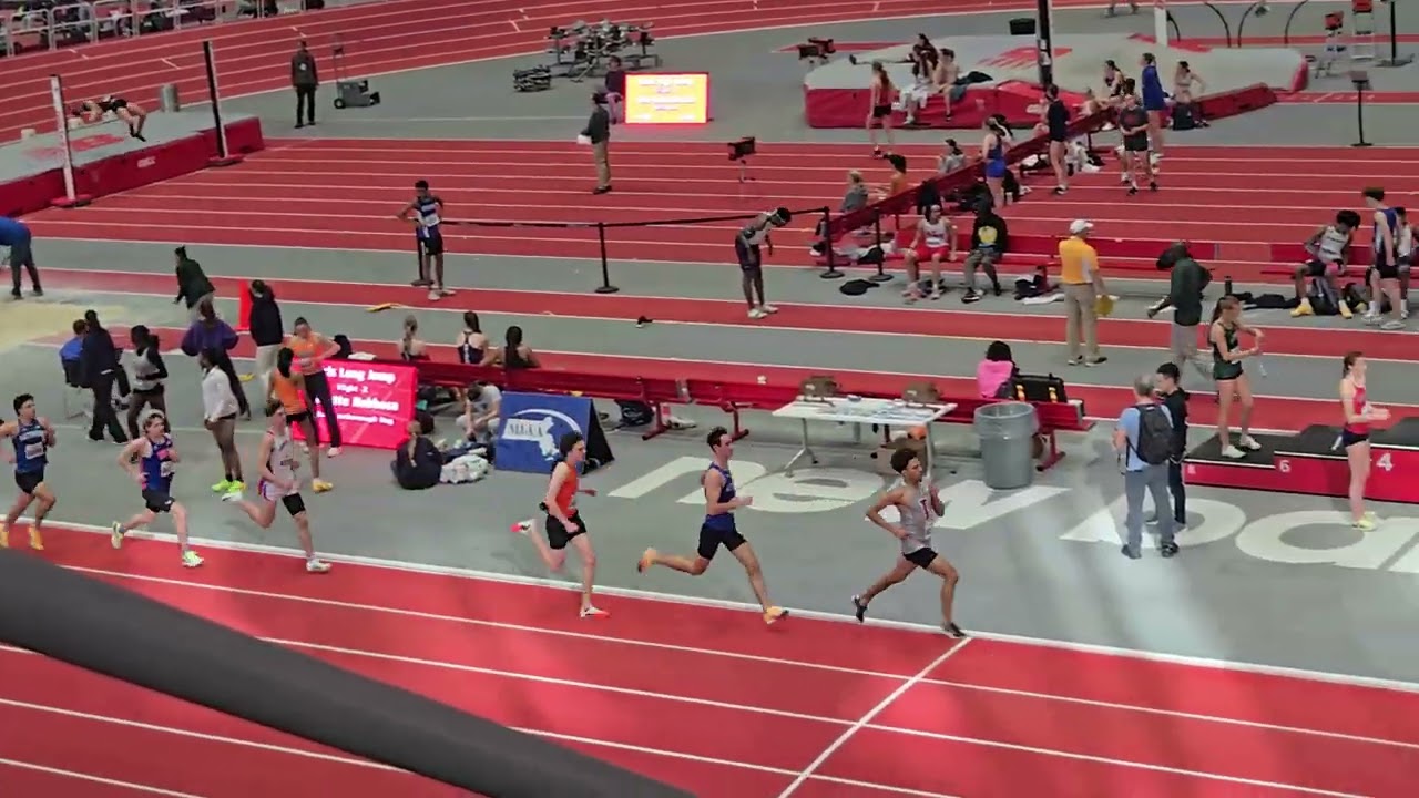 MIAA Division 1 Championship Attleboro Boys Track Owen Lacaillade 1000M Race 
