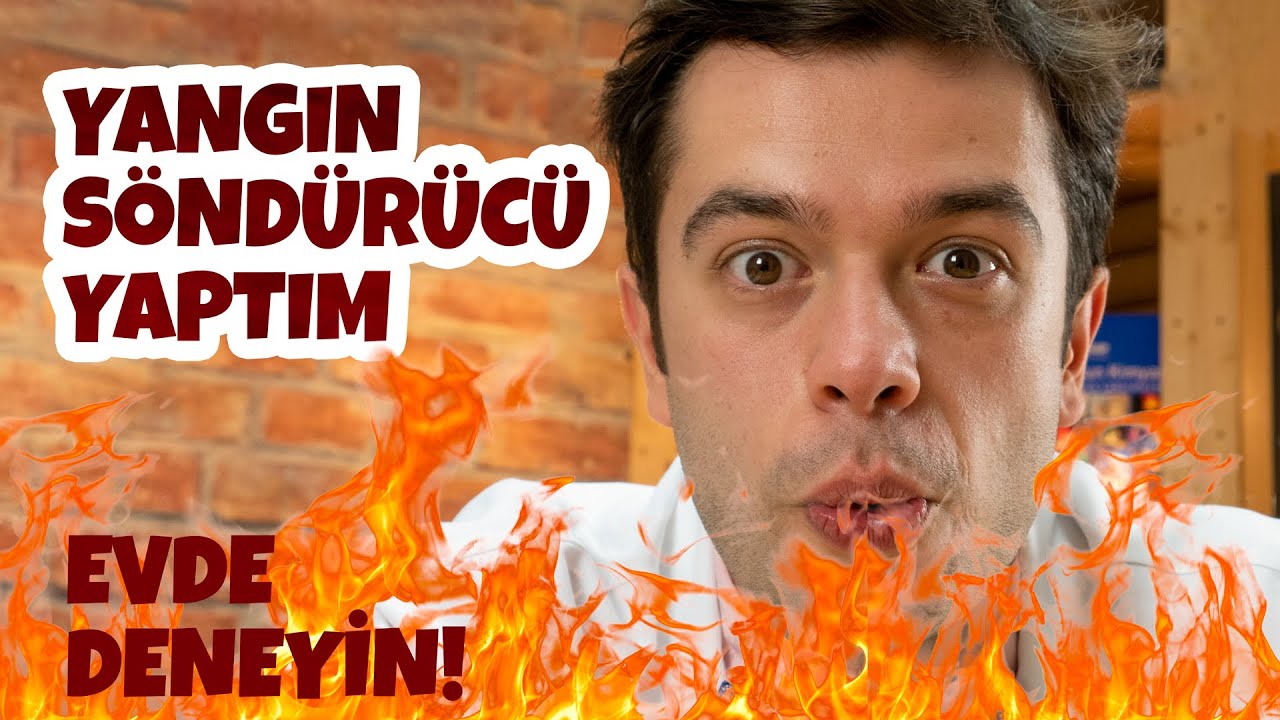 Yangın Söndürücü Yaptım (Evde Deneyin!)