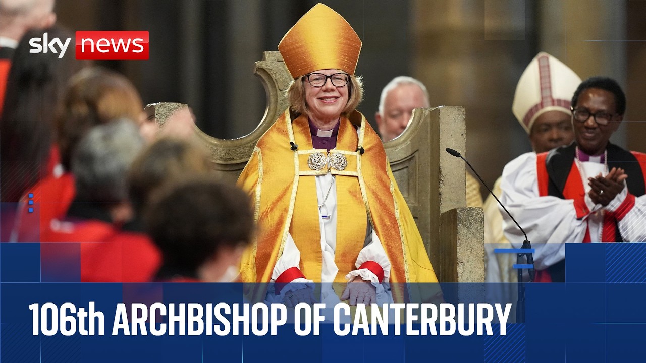 First woman enthroned as Archbishop of Canterbury