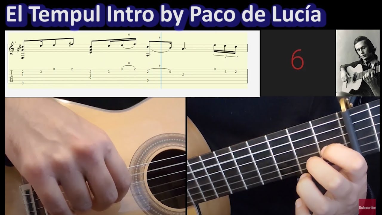 Flamenco Guitar Tutorial 17 - El Tempul Intro (Bulerías) by Paco de Lucía
