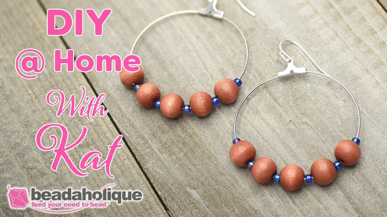 How to Add Beads to an Open Wire Frame Beadable Hoop