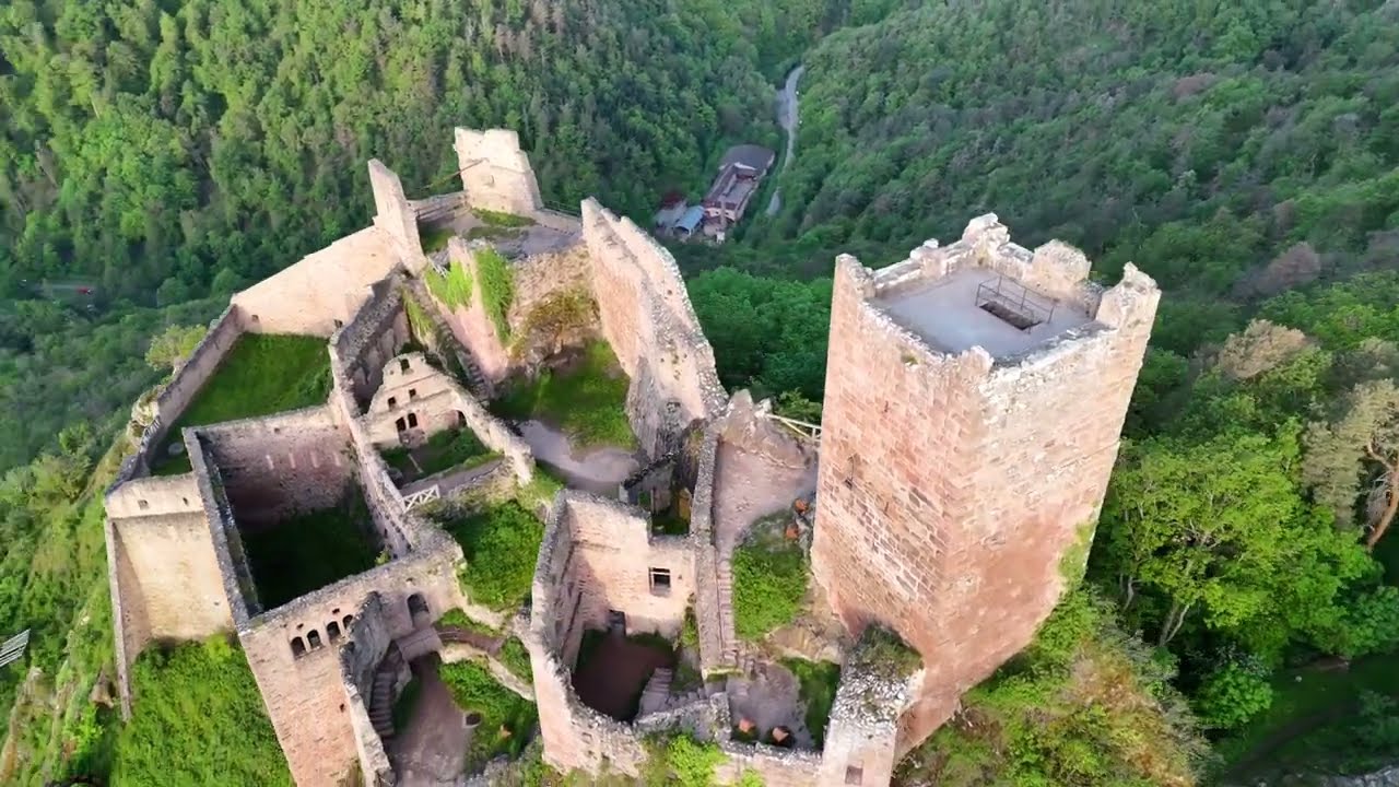 3 châteaux Ribeauvillé Alsace - vidéo drone