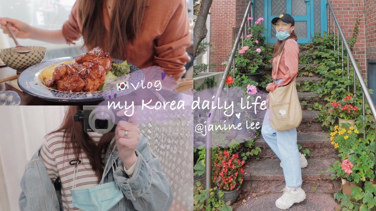 韩国独居vlog | 留学生一日两餐&middot;芋头烧鸡&middot;鸡蛋三明治🥚&沙拉🥗&middot;合井日式鸡肉饭&middot;芝士蛋糕🍰&咖啡&middot;一人食治愈向Log | #145