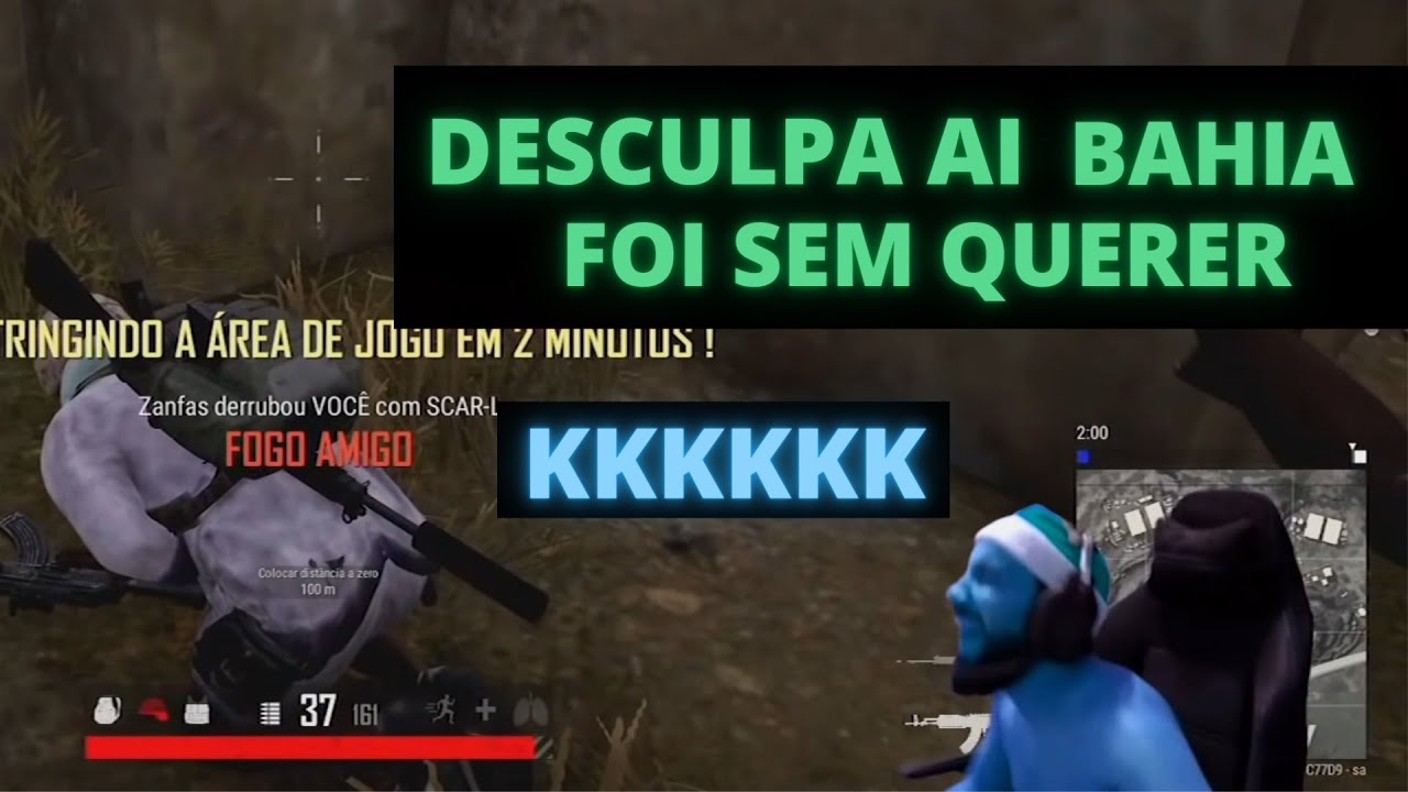 SMZINHO FOGO AMIGO NO PUBG SO RESENHA