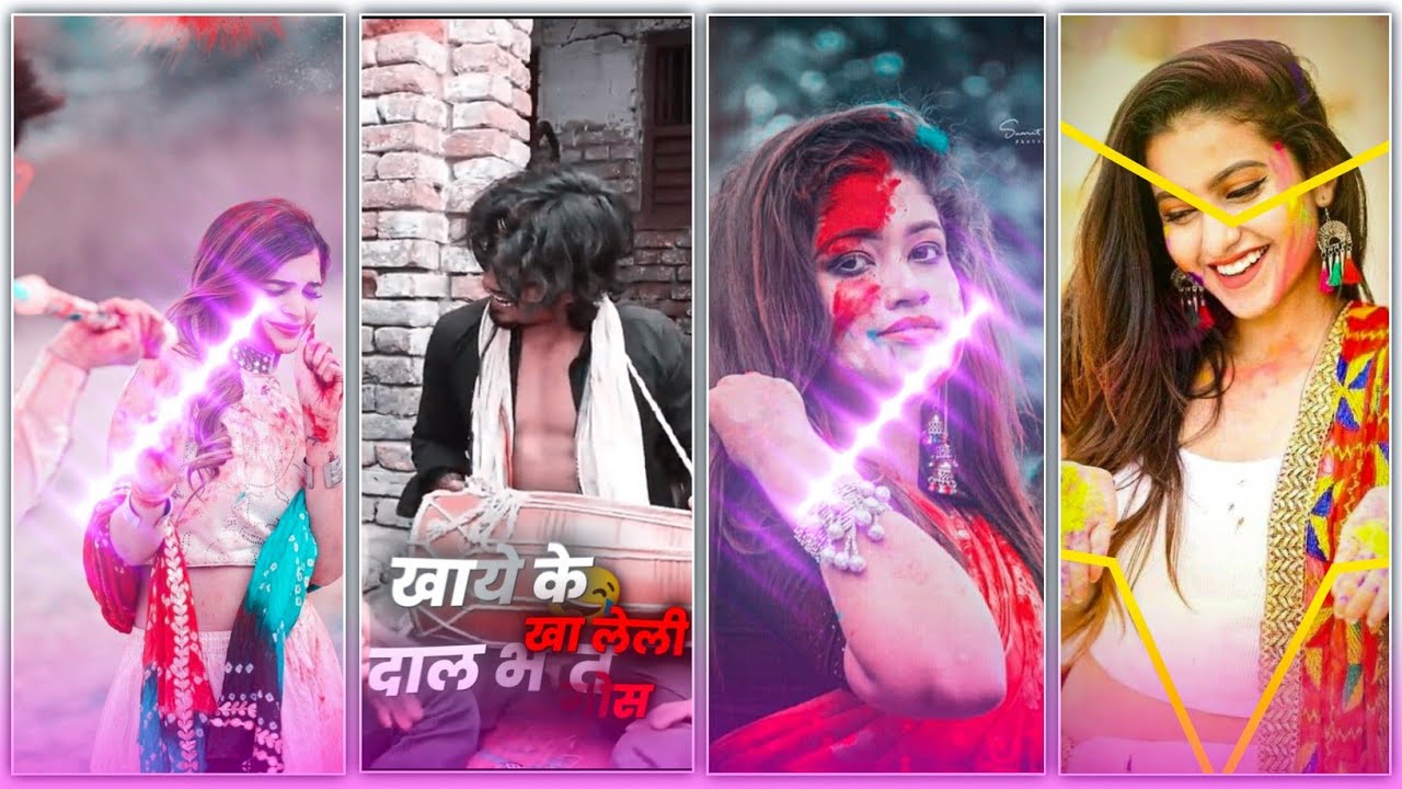 Jatara Banava Holi mai Holi status editing alight motion | New Trending Holi Video Status Editing