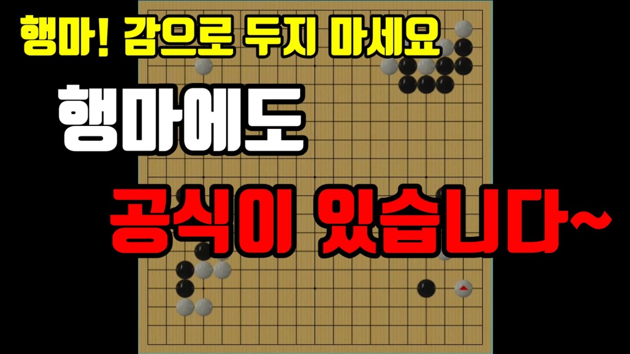 아무도 가르쳐 주지 않는 행마의 핵심