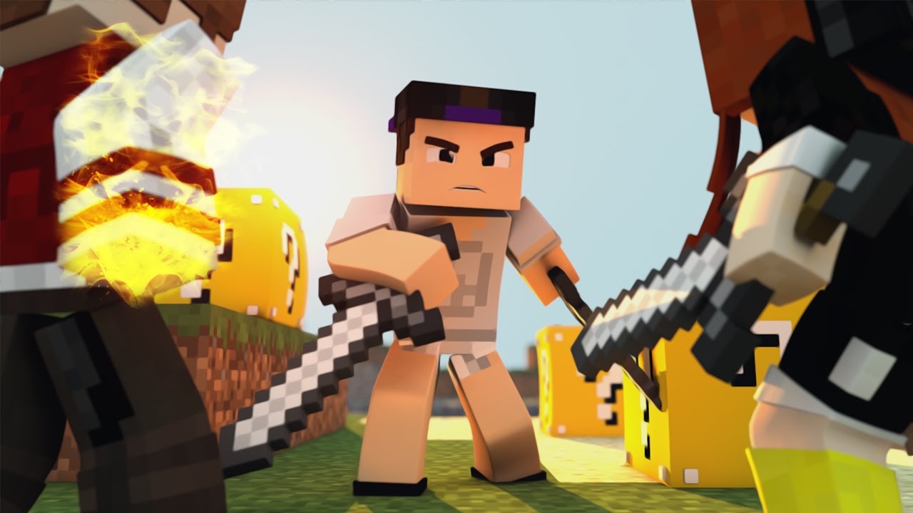 Minecraft : DOIS CONTRA UM - TROCA DA SORTE